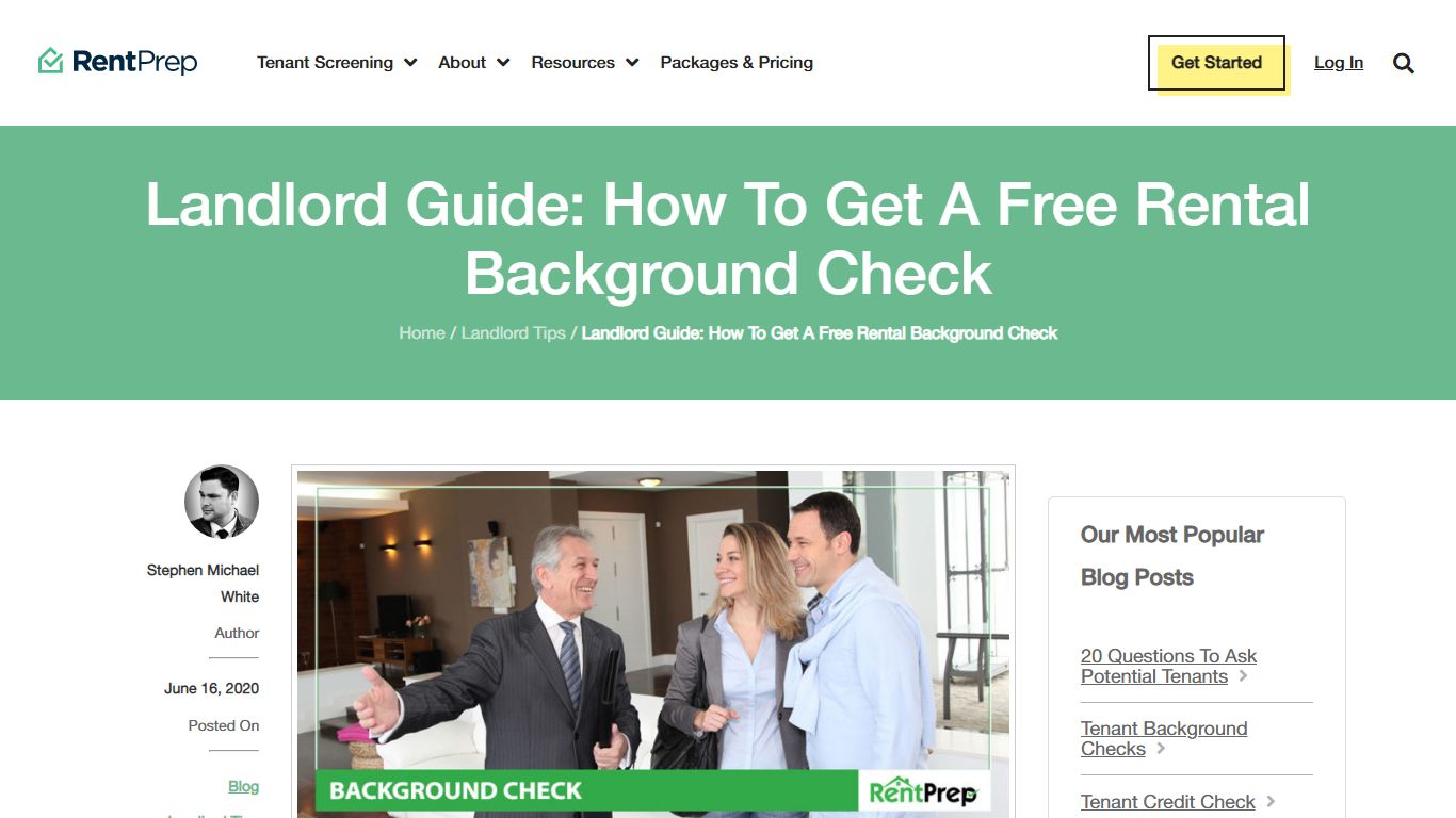 How To Run A Free Rental Background Check (Pros & Cons) - RentPrep